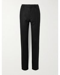 Tom Ford - Straight-Leg Prince Of Wales Checked Wool-Blend Suit Trousers - Lyst