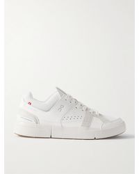 On Shoes - Roger Federer The Roger Clubhouse Faux Leather, Mesh And Faux Suede Sneakers - Lyst