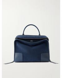 Loewe - Amazona 180 Leather-Trimmed Suede Tote Bag - Lyst