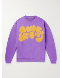 Acne Studios - Oversized Logo-embroidered Organic Cotton-jersey Sweatshirt - Lyst