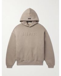 Fear Of God - Eternal Logo-embossed Cotton-blend Jersey Hoodie - Lyst