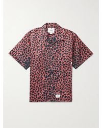 WTAPS - Night Vision Camp-collar Leopard-print Cotton-twill Shirt - Lyst