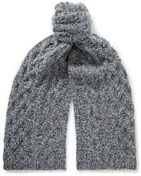 Loro Piana - Sciarpa Cable-Knit Cashmere Scarf - Lyst