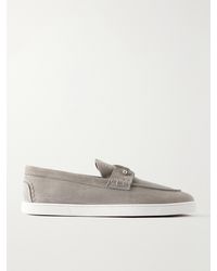 Christian Louboutin - Chambeliboat Full-Grain Nubuck Loafers - Lyst