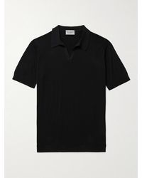 John Smedley - Noah Sea Island Cotton Polo Shirt - Lyst
