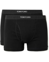 Tom Ford - Two-Pack Stretch-Cotton Jersey Boxer Briefs - Lyst