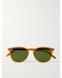 Garrett Leight - Kinney Round-Frame Acetate Sunglasses - Lyst