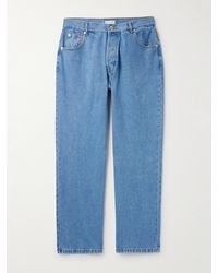 Pop Trading Co. - Jeans a gamba dritta in denim stonewashed con logo ricamato - Lyst
