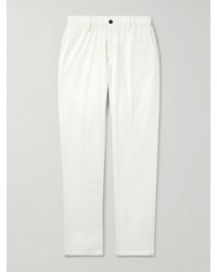 Slowear - Slim-Fit Panama Stretch-Cotton Canvas Trousers - Lyst