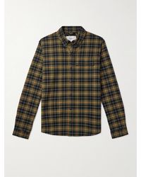 Aztech Mountain - Loge Peak Checked Brushed Cotton-blend Shirt - Lyst