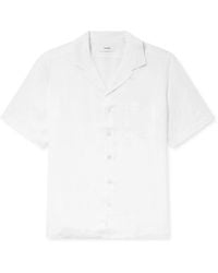 Lardini - Convertible-Collar Linen Shirt - Lyst