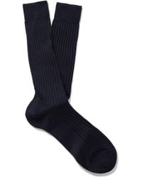 MR P. - Ribbed Merino Wool-blend Socks - Lyst