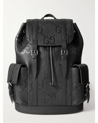 Gucci - Jumbo GG Logo-embossed Leather Backpack - Lyst