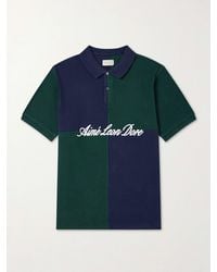 Aimé Leon Dore - Logo-Embroidered Colour-Block Cotton-Piqué Polo Shirt - Lyst