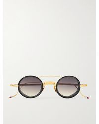 Jacques Marie Mage - Ringo 2 Round-frame Gold-tone And Acetate Sunglasses - Lyst