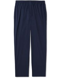 Sunspel - Straight-leg Cotton-twill Pyjama Trousers - Lyst