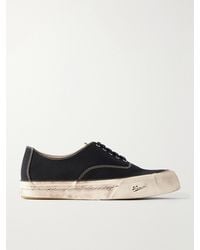 Visvim - Logan Distressed Canvas Sneakers - Lyst