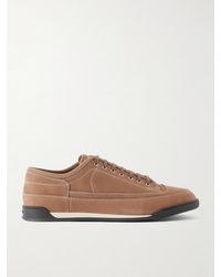 John Lobb - Court Panelled Nubuck Sneakers - Lyst