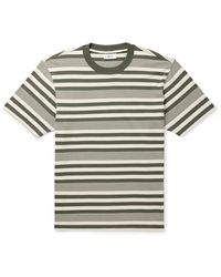 NN07 - Adam 3461 Striped Stretch Modal And Cotton-blend Jersey T-shirt - Lyst
