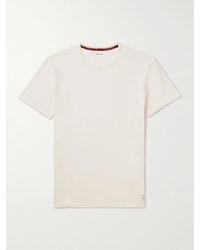 Paul Smith - T-shirt da pigiama in jersey di cotone con logo applicato - Lyst