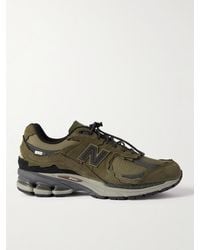 New Balance - 2002rd Protection Pack Leather-trimmed Nubuck And Ripstop Sneakers - Lyst