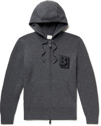 Burberry Cotton Asherby Zip-up Hoodie in Black for Men | Lyst
