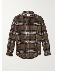 Portuguese Flannel - Virgo Checked Brushed-Wool Overshirt - Lyst