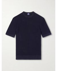Fedeli - Ribbed Cotton T-Shirt - Lyst