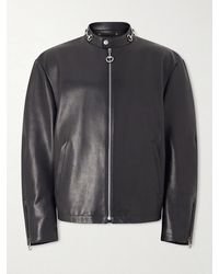 Gucci - Horsebit-Embellished Leather Bomber Jacket - Lyst