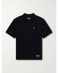 Neighborhood - Logo-Appliquéd Embroidered Cotton-Piqué Polo Shirt - Lyst