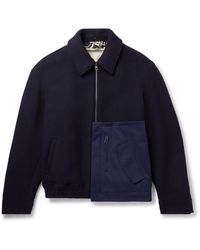 Etro - Layered Cotton-trimmed Wool Bomber Jacket - Lyst