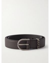 Gucci - 4Cm Logo-Embellished Cross-Grain Leather Belt - Lyst