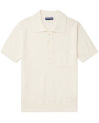 Frescobol Carioca - Clemente Pointelle-knit Cotton Polo Shirt - Lyst