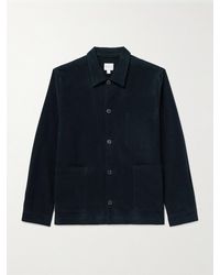 Sunspel - Cotton-Blend Moleskin Shirt Jacket - Lyst