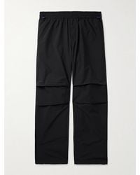 Burberry - Wide-Leg Logo-Appliqued Nylon Cargo Trousers - Lyst
