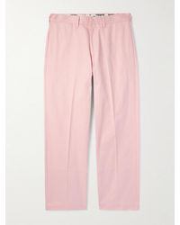 SAINT Mxxxxxx - Straight-Leg Cotton-Twill Trousers - Lyst
