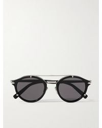 Dior - Diorblacksuit R7U Acetate And-Tone Round-Frame Sunglasses - Lyst