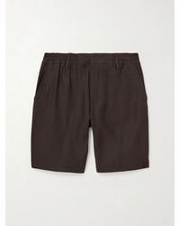NN07 - Billie 1808 Lenzingtm Ecoverotm And Linen-blend Shorts - Lyst