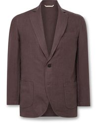 De Bonne Facture - Essential Unstructured Linen Suit Jacket - Lyst