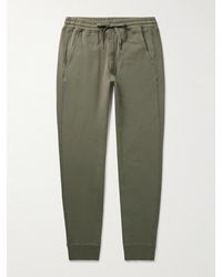 Tom Ford - Tapered Garment-Dyed Cotton-Jersey Sweatpants - Lyst