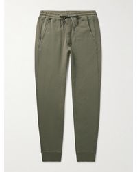 Tom Ford - Tapered Garment-dyed Cotton-jersey Sweatpants - Lyst