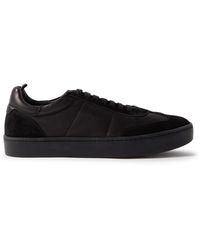 Officine Creative - Kombo Suede-trimmed Leather Sneakers - Lyst