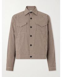 Oliver Spencer - Witley Checked Cotton-Blend Jacket - Lyst