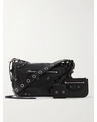 Balenciaga - Le Cagole Xs Arena Textured-Leather Messenger Bag - Lyst