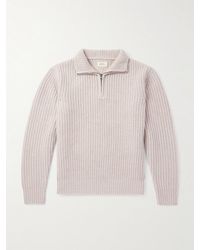 Hartford - Ribbed Wool Half-zip Sweater - Lyst
