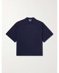 Blue Blue Japan - Knitted Polo Shirt - Lyst