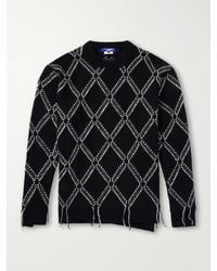Junya Watanabe - Intarsia Wool-Blend Sweater - Lyst
