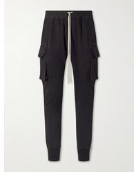 Rick Owens - Mastodon Tapered Cotton-blend Jersey Sweatpants - Lyst