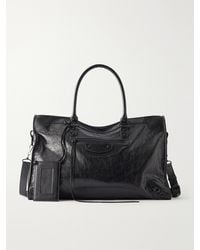 Balenciaga - Le City Large Textured-Leather Tote Bag - Lyst