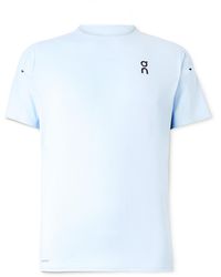 On Shoes - Performance-T Stretch Recycled-Jersey And Mesh T-Shirt - Lyst